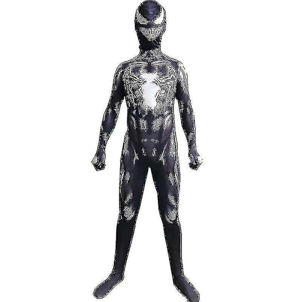 Kids Venom Monster Cosplay Kostym-WELLNGS 5-6 Years