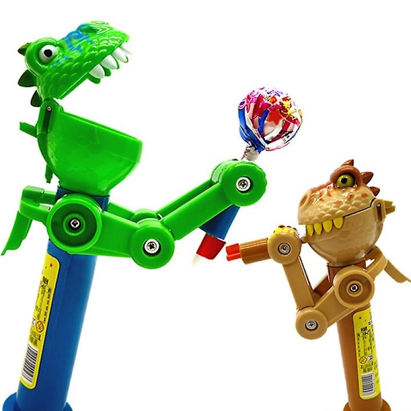 Lollipop Robot Hållare Nyhet Form Barnpresent för Barn Lollipop Godisförvaring-WELLNGS Green