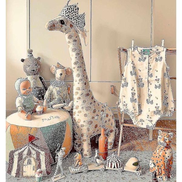 Stående Giraff Kosedyr Stor Høy Stor Giraff-WELLNGS 45cm