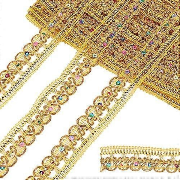 13 meter glitterfläta spetskant 1 tum silver vävd band tygkant frans präglad hantverk syband för bröllopsfest gardin kläder jul