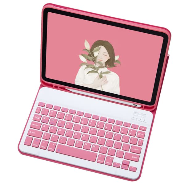 Bluetooth-tangentbordsstativ skyddsfodral för iPad 11:e/10:e generationen - Ultratunt flipfodral