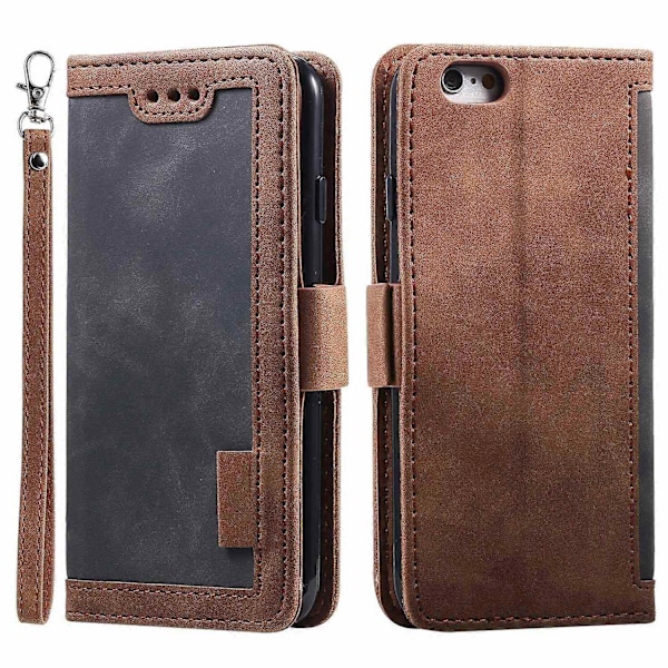 til iPhone 16e Etui Blokerende Wallet Stand Læder Telefon Cover-WELLNGS Grey