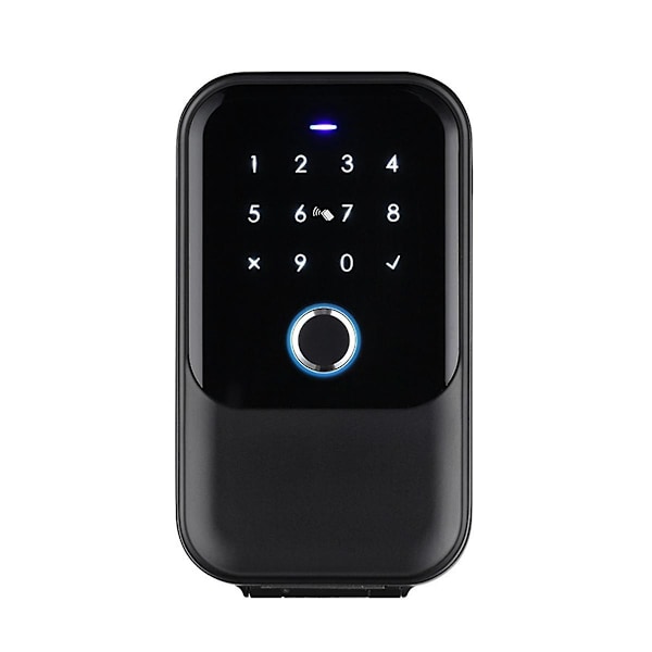 Vattentät Säkerhetslåda med Tuya-kod, Fingeravtryck, Bluetooth, Wifi, Smart Nyckelbox, App-Fjärrkontroll, Väggmontering - WELLNGS