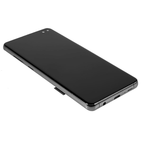 til Samsung Galaxy S10 Plus G975 LCD Skærm og Digitizer Samling + Ramme Udskiftningsdel - WELLNGS Style A