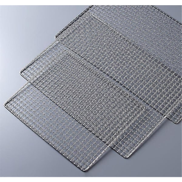 Rustfrit stål grillmåtte net-WELLNGS 38x38cm