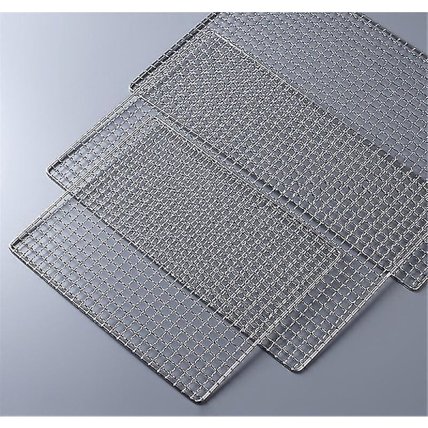 Rustfritt stål Bbq Mat Net-WELLNGS 38x38cm