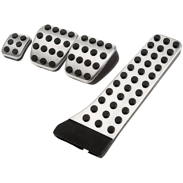 4 stk rustfritt stål pedal for - W202 W203 W204 W124 W210 W211 W212 W218 X204 R172 R231 C E-WELLNGS