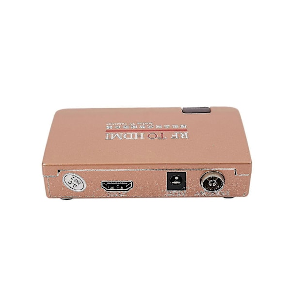 Rf til Hdmi Konverter Adapter Analog Modtager Analog Tv Boks Digital Boks Fjernbetjening Eu Stik-WELLNGS
