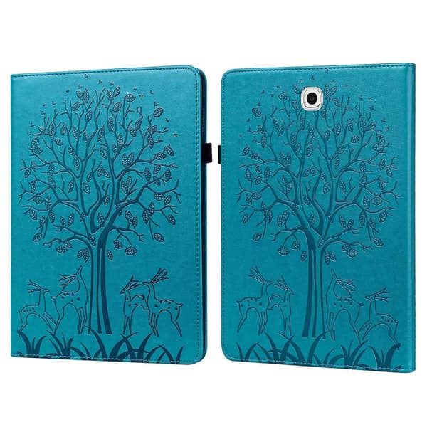 til Samsung Galaxy Tab S2 9.7 PU Læder Etui - WELLNGS Blue