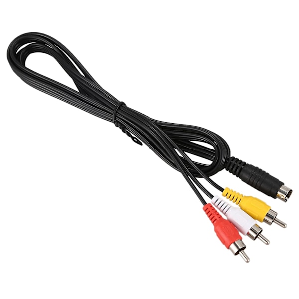 1,5 m 4,9 jalkaa 3 RCA uros - 4-nastainen S-Video uros TV PC -muunnoskaapeli - WELLNGS
