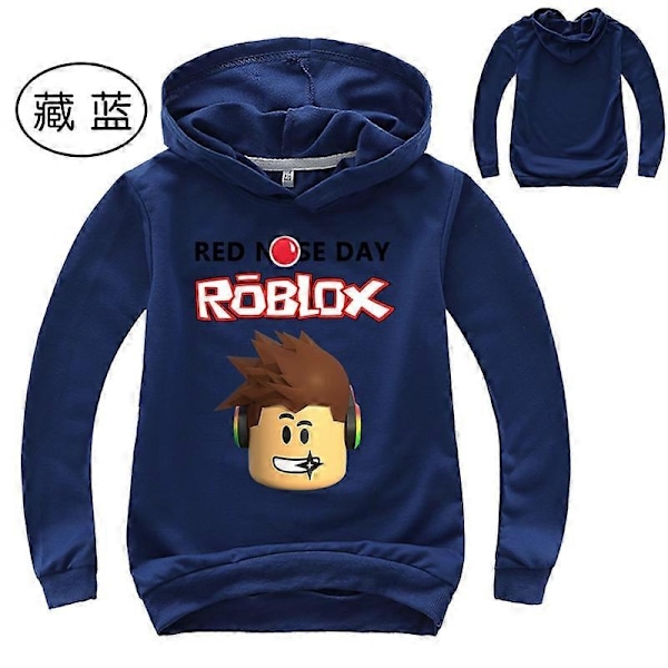 Roblox Genser for Gutter og Jenter - WELLNGS blue 110cm