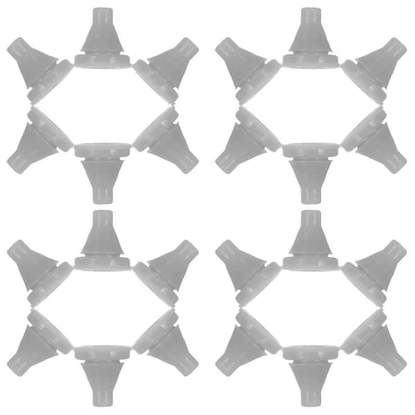 50 stk. Silikondyser for dusjhode, erstatningsdyser for dusjhode, reservedeler for dusjhode, silikon dusjhode erstatningsdyser - WELLNGS