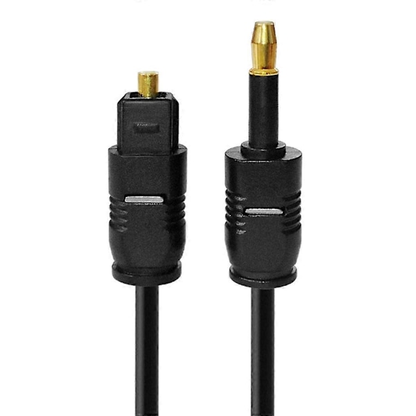 Digital Toslink til 3,5 mm Optisk SPDIF Lydkabel Guldbelagt 1/1,5/2/3m/5m - WELLNGS 5m