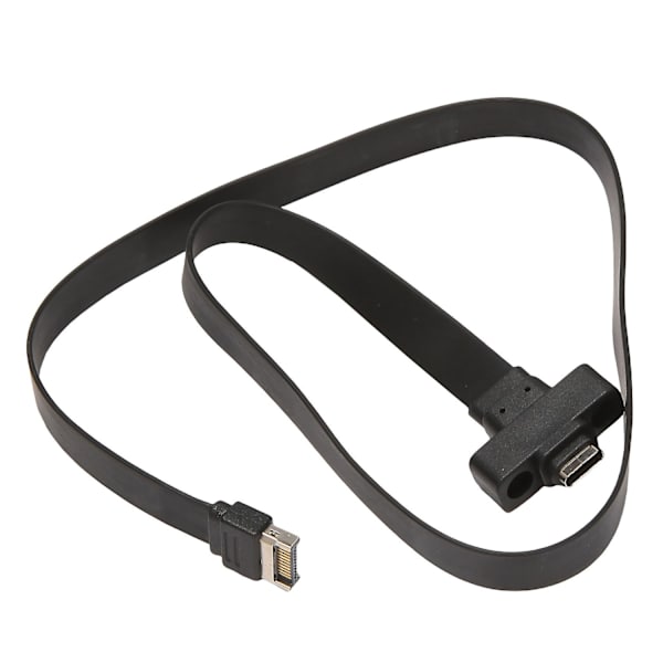 USB 3.1 Frontpanel Type E til Type C forlængerkabel, Gen 2 (10 Gbit/S) Intern adapterkabel, med-WELLNGS