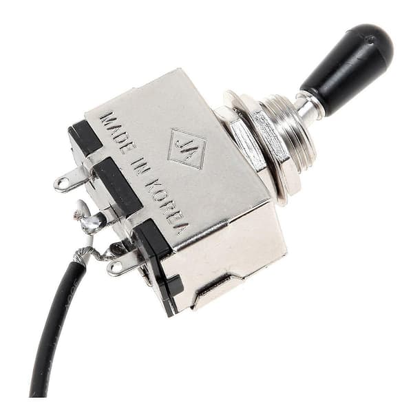 Gitarr Kablage Förkopplad Två Pickup 500K Potentiometrar 3-Vägs Toggle Switch Silver-WELLNGS