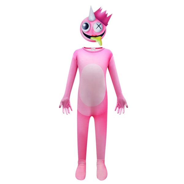 Rainbow Friends Kostume Børn Dreng Blå Monster Wiki Rollespil Horror Spil Halloween Jumpsuit Karneval Fødselsdagsfest Dreng Kostume 120-WELLNGS 120 pink