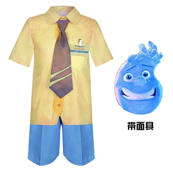 Disney Hullun Element Cityn Roolipeli Halloween-asu Animaatio Lastenjuhlat Roolipeli Vesi ja Tuli Elementti Vaatteet Aikuinen XXXL-WELLNGS Adult XXXL Clothes with masks