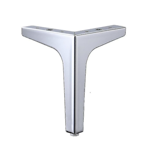 1/4stk 10/15/17cm Møbel Sofa Ben Til Moderne Metal Diamant Trekant Møbel Fødder-WELLNGS Silver 1PC 17cm