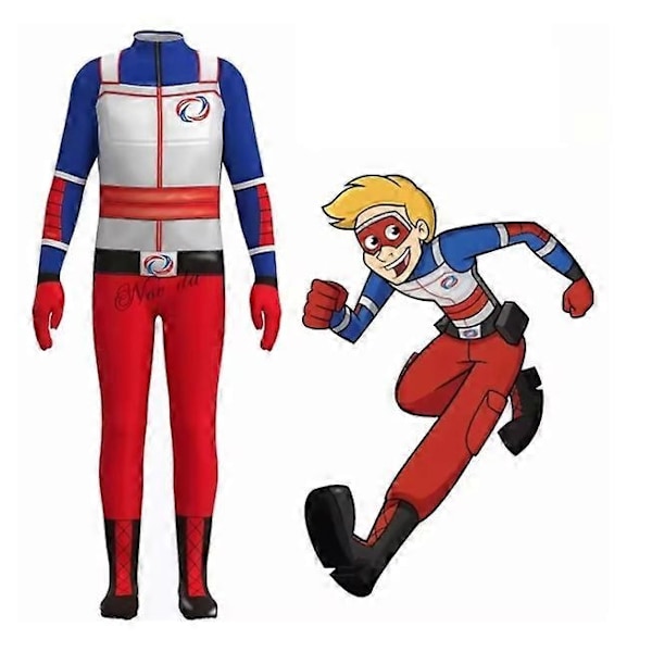 Henry Danger Cosplay Kostym Kim Possible Kroppsdräkt Set Baby Pojkar Flickor Halloween Party Outfit-WELLNGS 130 cm