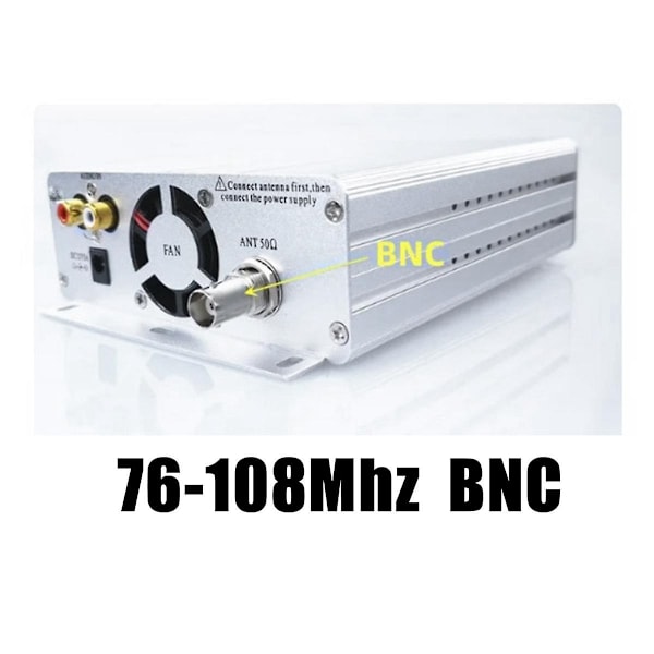 FM-sender Stereo 15W FM-radio 76-108Mhz BNC Multifunktionel Praktisk Bærbar Praktisk Tra-WELLNGS