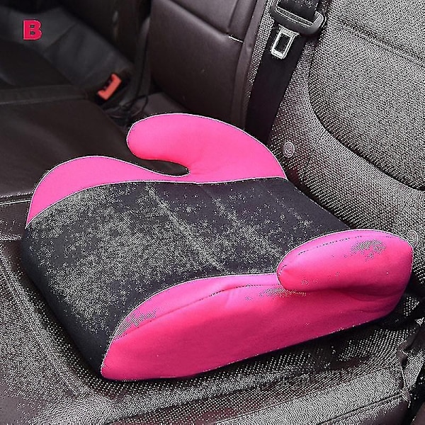 Portable Children Safety Car Booster Seats Harness Kids Baby Breathable Knitted-WELLNGS pink 1