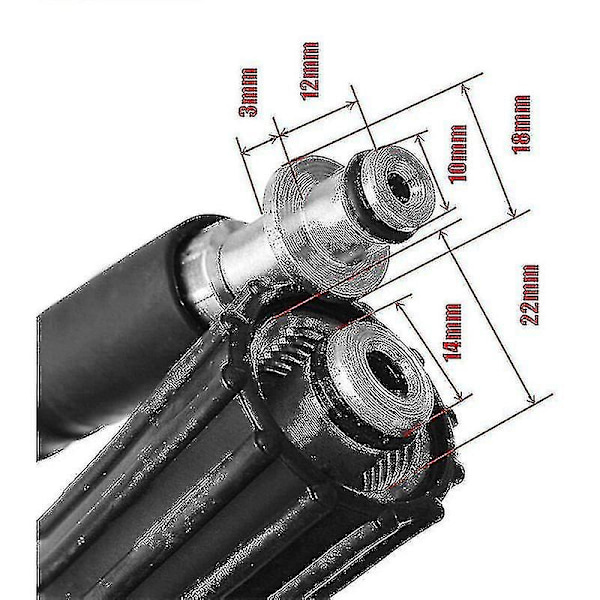 2024 Egnet til Karcher K2 K3 K4 K5 6m / 8m / 10m Højtryksslange Slange 8m-WELLNGS