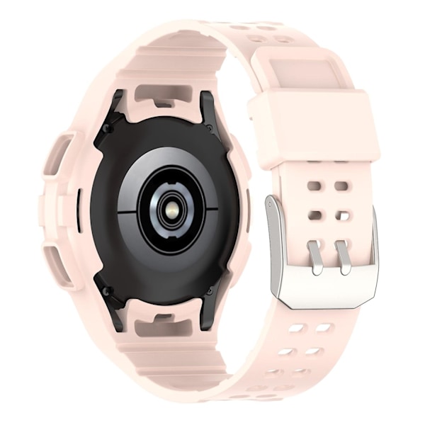 Til Samsung Galaxy Watch4 Classic 46mm Rem Justerbar Rem med Integreret Etui - WELLNGS Light pink Style F Samsung Galaxy Watch4