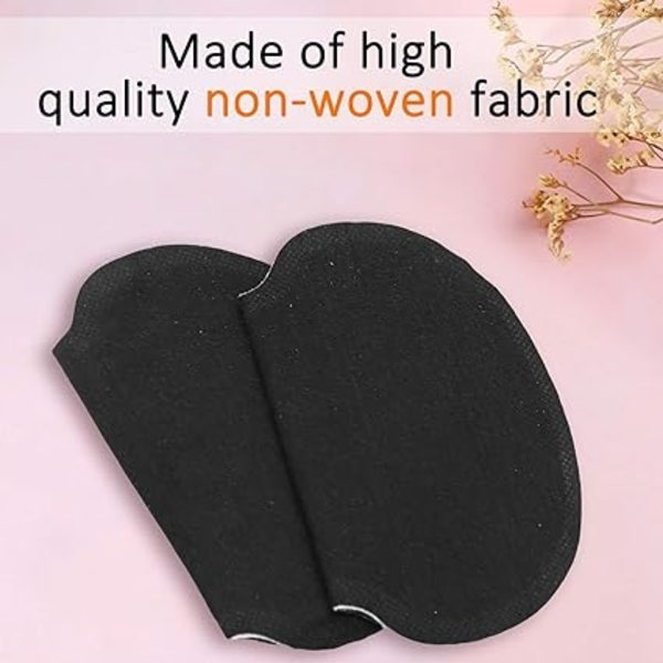 60 st armpitsvettlappar underarm svettskydd klänning non-woven tyg underarm svettskydd osynliga underarm svettskydd svart-WELLNGS
