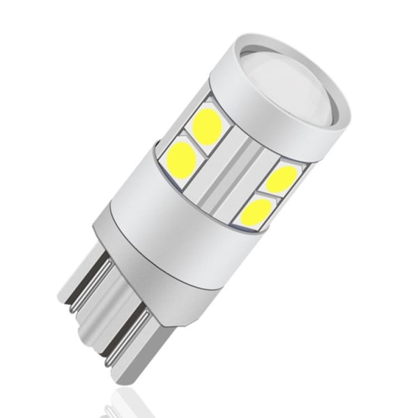 T10-3030-9SMD2,4W LED-lamppu, 12V 24V valkoinen 6000K, projektiolinssillä (4kpl)-WELLNGS