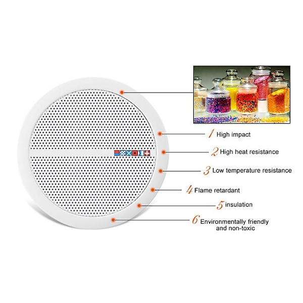 2x 60w Vattentäta Takhögtalarsystem 3d Stereo Infälld Montering Hemmabio Högtalare Förstärkare In-wall/båt/bil/marin-WELLNGS