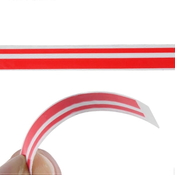 12mm 9,8m Auton Itsekiinnittyvä Koristeteippi - WELLNGS Red