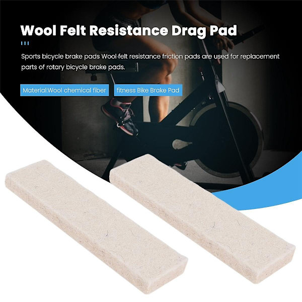 15 st Träningcykel Bromsbelägg Filt Resistens Drag Pad för Spinningcykel Bromsbelägg Ersättning P-WELLNGS