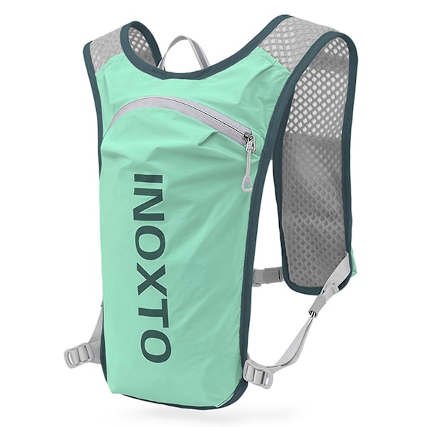 5L Utendørs Løpe Ryggsekk Sykkel Ryggsekk Sports Vest Ultralett Sykkelveske Kvinner Menn Pustende Jogging Sport Ryggsekk for Camping Fotturer Sykling Green 1