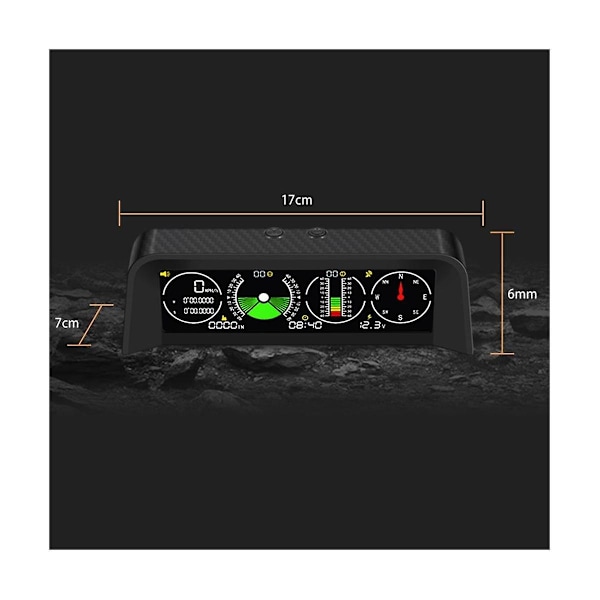 X90 Auton elektroninen digitaalinen GPS-nopeusmittari Head-Up -näyttö Kallistusmittari Korkeusmittari Kompassi Auton taso I-WELLNGS