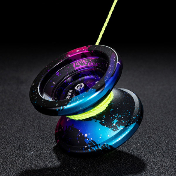 Metal legering Aluminium Yoyo med 10 kugle kk lag yoyo sort med pink-WELLNGS multicolor