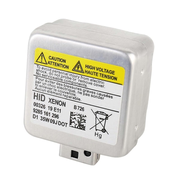 2 stk. D1S 35W 3800 LM 8000K HID-pærer Xenon Lys Lamper, DC 12V (Hvitt Lys) - WELLNGS