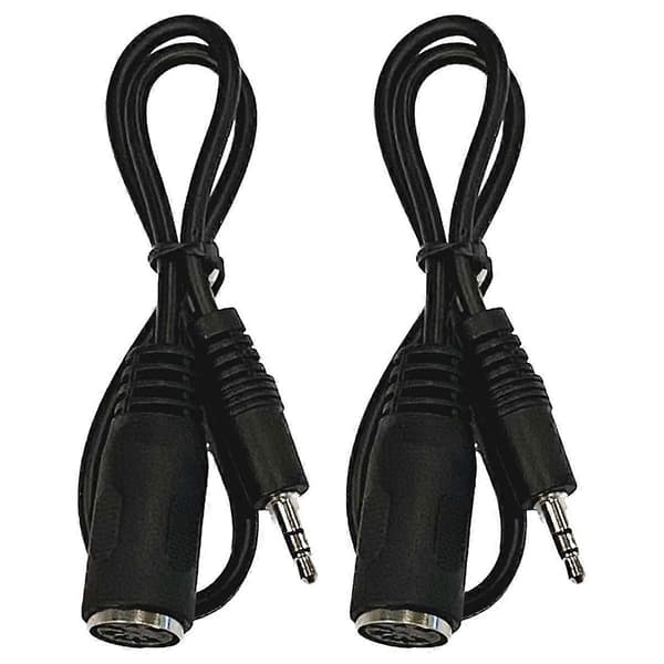 2-pak Type A MIDI til 3,5 mm Adapter 20 tommer Kabel, Lydkabel - WELLNGS