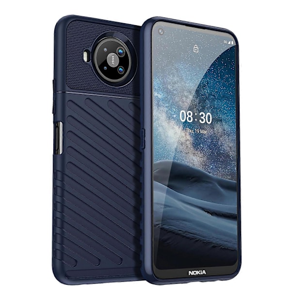 för Nokia 8.3 5G / 8 V 5G UW Thunderbolt Stötsäkert TPU Mjukt Mobilskal-WELLNGS Blue