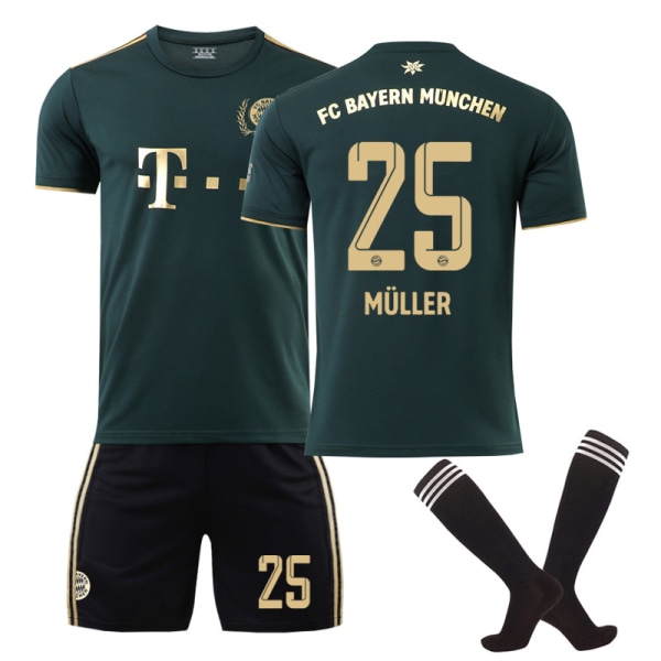 2022-23 Bayern München New Season Gold Jersey Special Edition MULLER 25-WELLNGS MULLER 25 22