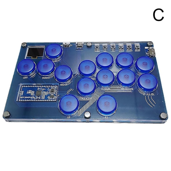 Joystick Hitbox Keyboard Arcade Stick Controller för PS5, PS-WELLNGS Blue