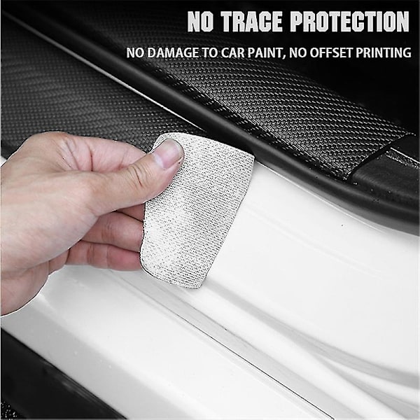 4 kpl hiilikuitua auton oven kynnys tarrat auton oven kynnys Skoda Vrs Octavia Kamiq Kodiaq Karoq Superb Fabia Rapid Favorit-WELLNGS 4PCS FOR Octavia