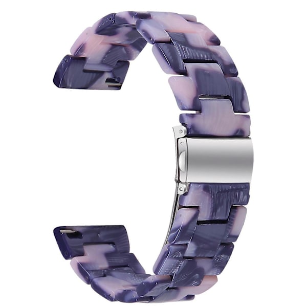 Garmin Vivoactive 4 -kellon korvaava ranneke 22mm vedenpitävä hartsiranneke - Muste Musta Pinkki-WELLNGS Ink Black Pink
