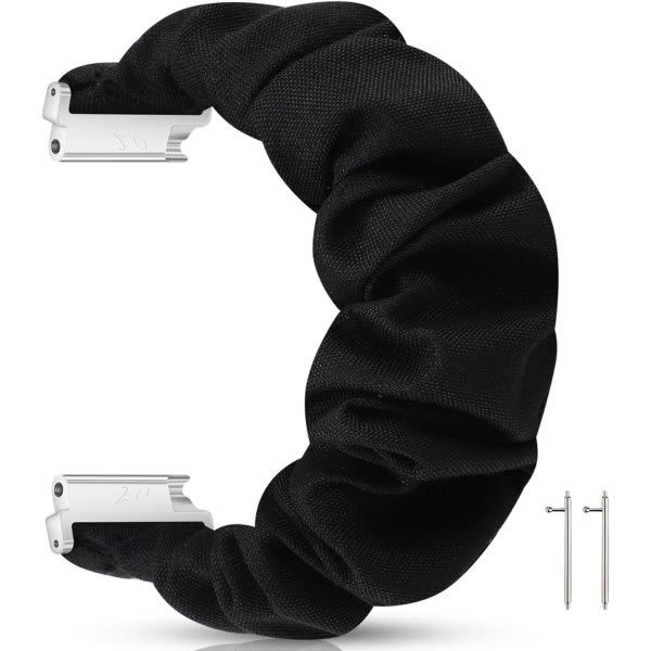 Passer til Garmin Venu Sq-bånd for kvinner, 20 mm feminine elastisk scrunchie-WELLNGS