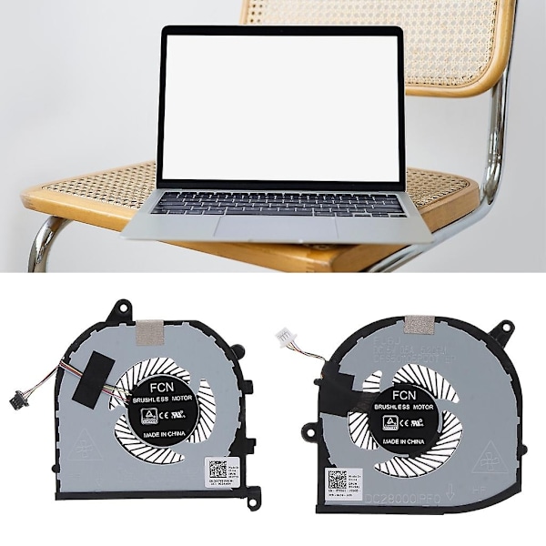 GPU CPU Køleventilator til Precision 5530 M5530 XPS 15 9570 XPS15 7590 Laptops-WELLNGS CPU GPU
