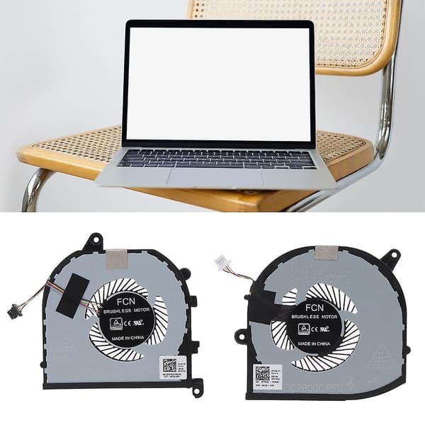 GPU CPU Kylfläkt för Precision 5530 M5530 XPS 15 9570 XPS15 7590 Bärbara datorer-WELLNGS CPU GPU