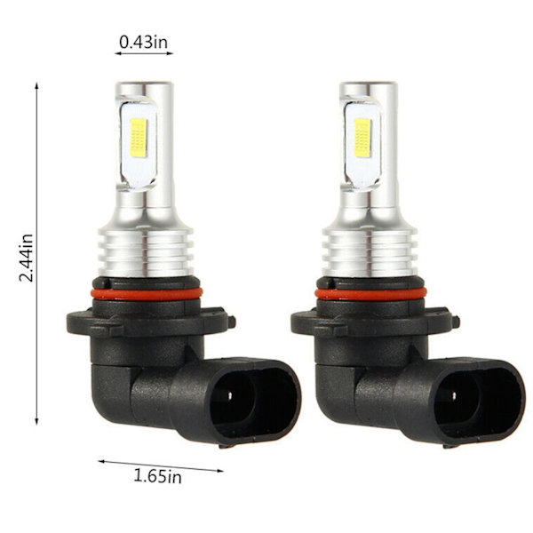 4x 9005 Hb3 LED-strålkastarlampor Kit Helljus 35w 4000lm 6000k Vit Hög Effekt-WELLNGS