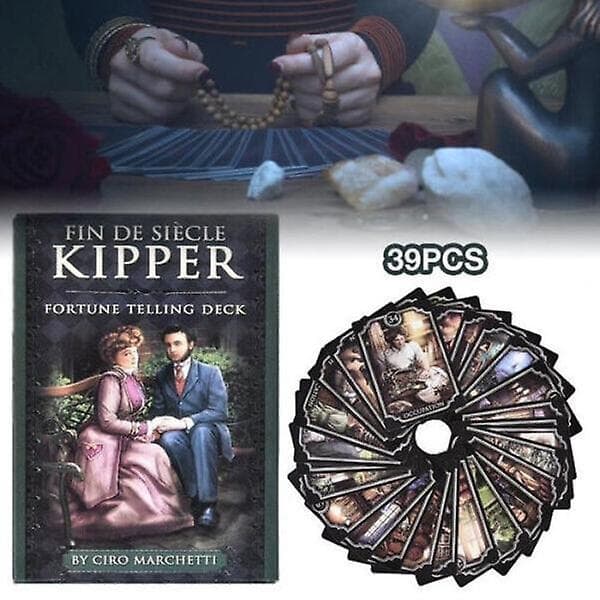 Fin de Siècle Kipper: Tarotkort Sæt Engelsk Version Spådom Okkult Oracle-WELLNGS