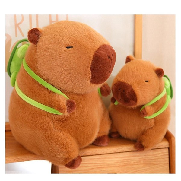 Capybara plysdyr, Capybara plyslegetøj sød Capybara plys bamse pude dukke gave og boligindretning 23cm-WELLNGS 0 0