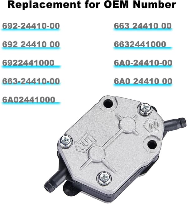 Yamaha 2-takts 25-90 hk bränslepumpenhet 692-24410-00