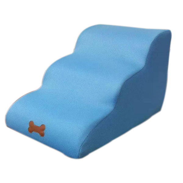 Komfort Kjæledyr Hundetrapp Svampetrapp Enkel Fjerning Vaskbar Klatretrinn for Kjæledyr-WELLNGS Slope Blue 56*40*30CM